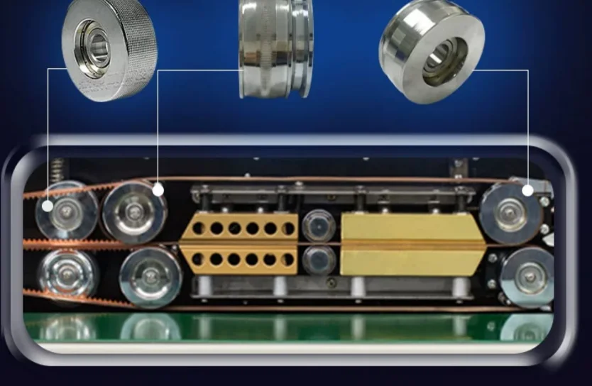 Continuous Band Sealer, Solid Ink Printing, Plastic Film Bag Heat Sealing Machine, Automatic Packaging Equipment