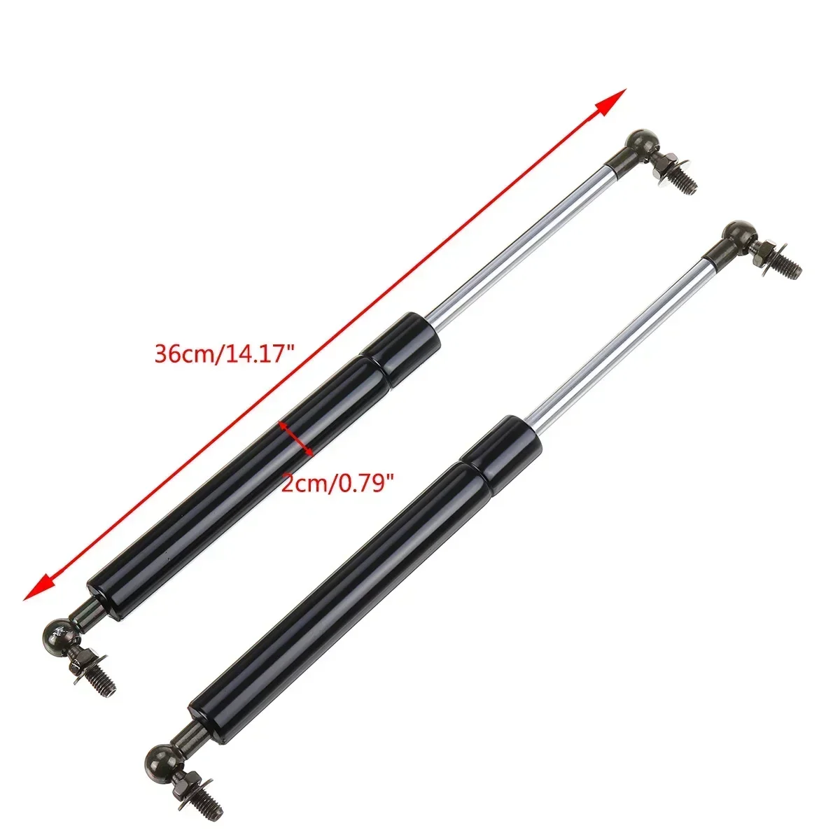 2PCS Front Hood Bonnet Gas Struts Bars Spring Shock Lift Support Damper For Nissan Navara NP300 D23 2014-2019 Car Accessories