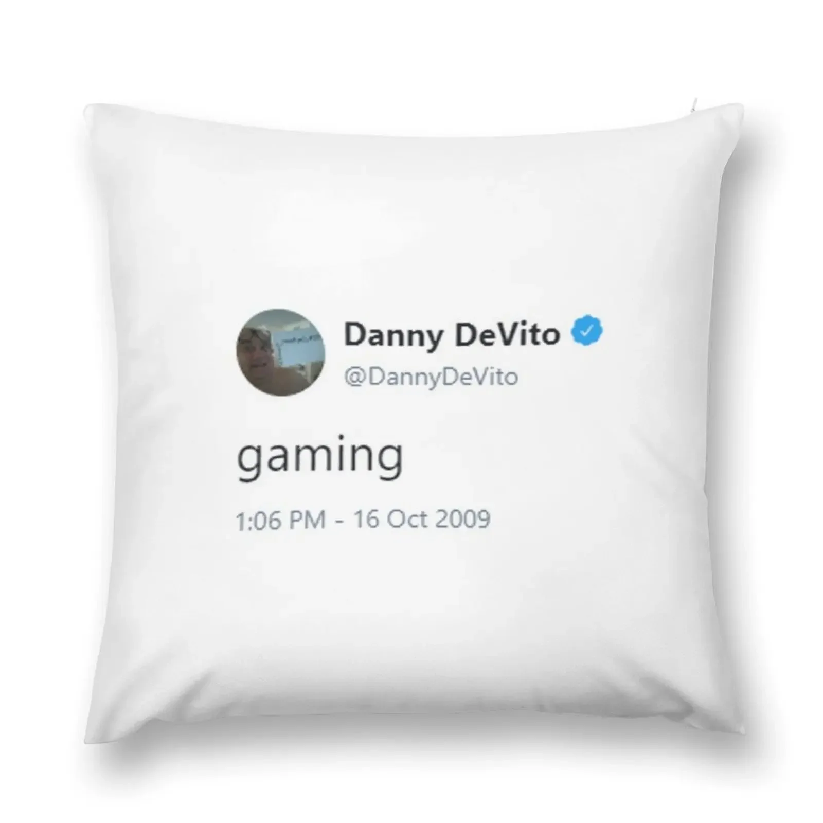 

Danny Devito Gaming Tweet Throw Pillow ornamental pillows Decorative Sofa Cushions Sitting Cushion pillow