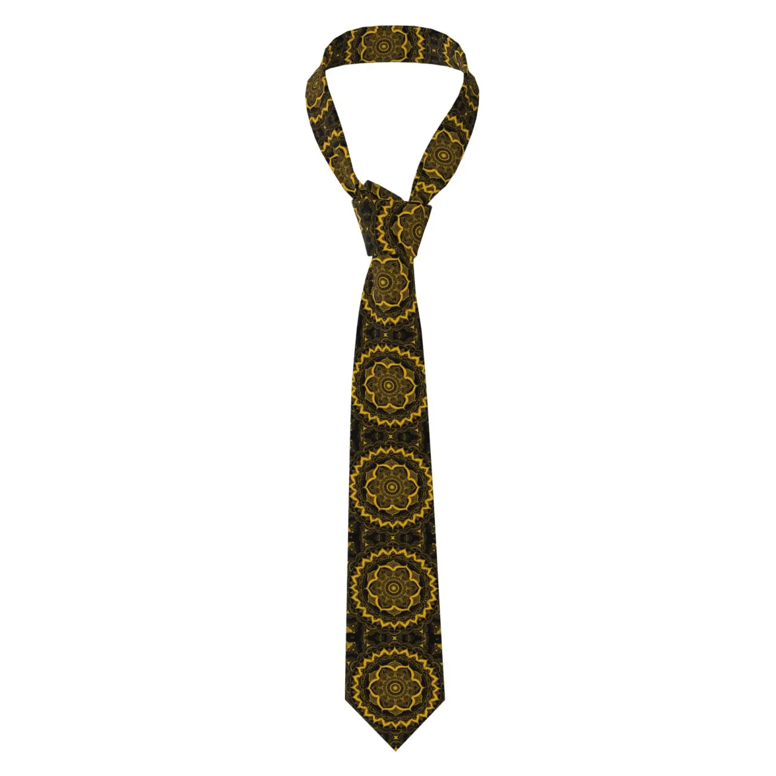 Men Slim Mandala Ethnic Pattern Necktie Casual Business Party Costume Tie Unisex Fashion Accessory For Banquet Daily Wea