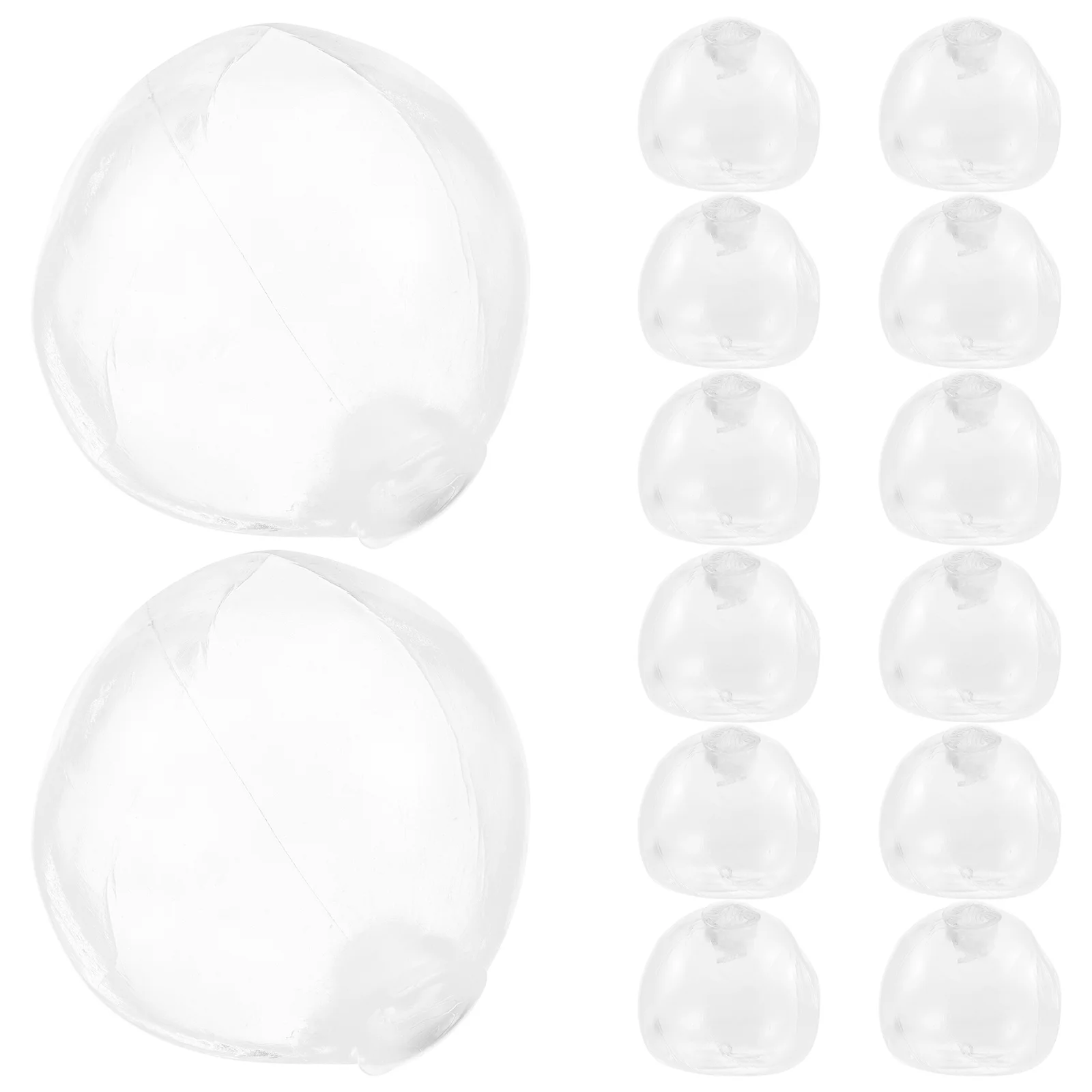 20個入り スクイーズボール作成用 ノベルティおもちゃ 交換用シェル クリアボール クラフト用 TPR 詰め替え可能 ストレス解消