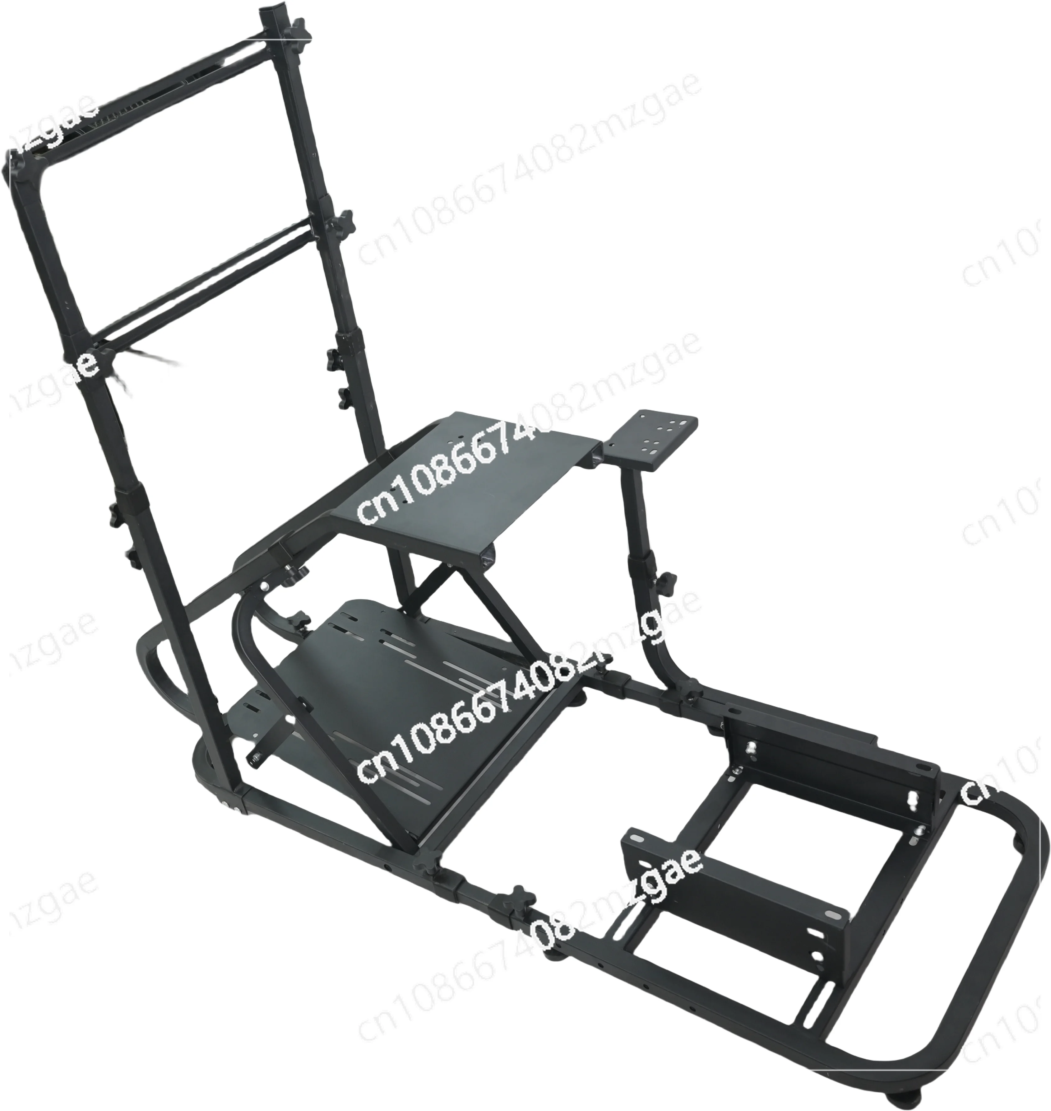 Gaming Simulator Seat & Station Combo - High-Back Bucket Seat with Sturdy Frame for Racing Simulation Setups