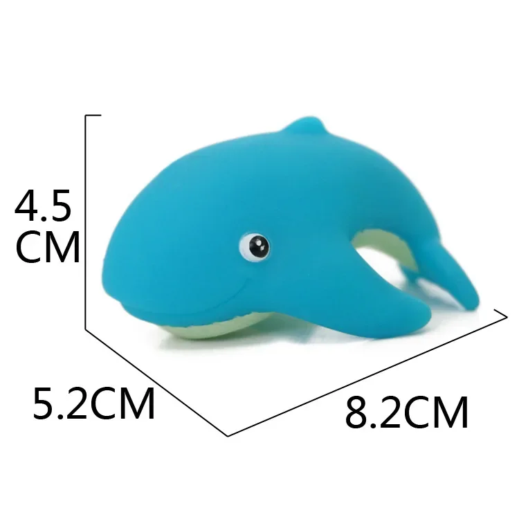 

Water Toys Baby Bath Cartoon Soft Rubber Toys Marine Animals Water Spray Children's Shower Water Play Toy m