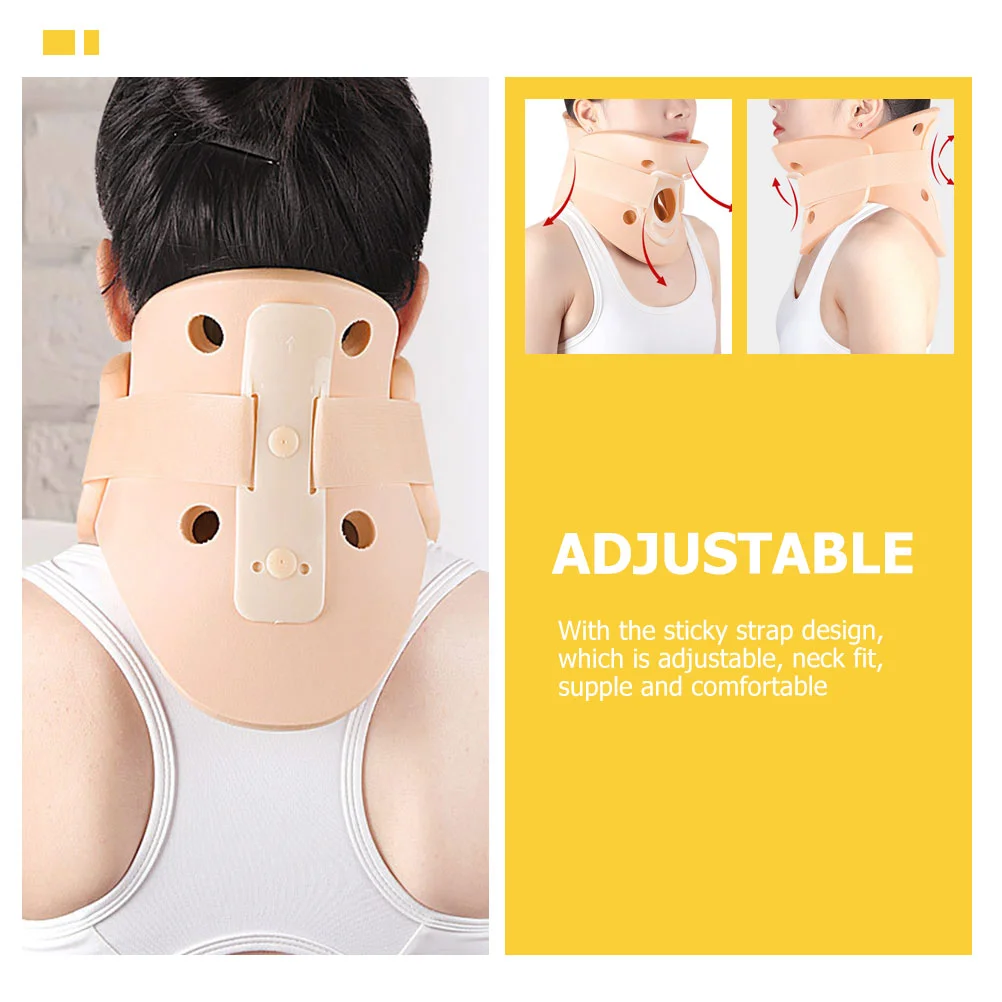 Adjustable Neck Brace Breathable Bracer Support Cervical Collar Protector Split-type