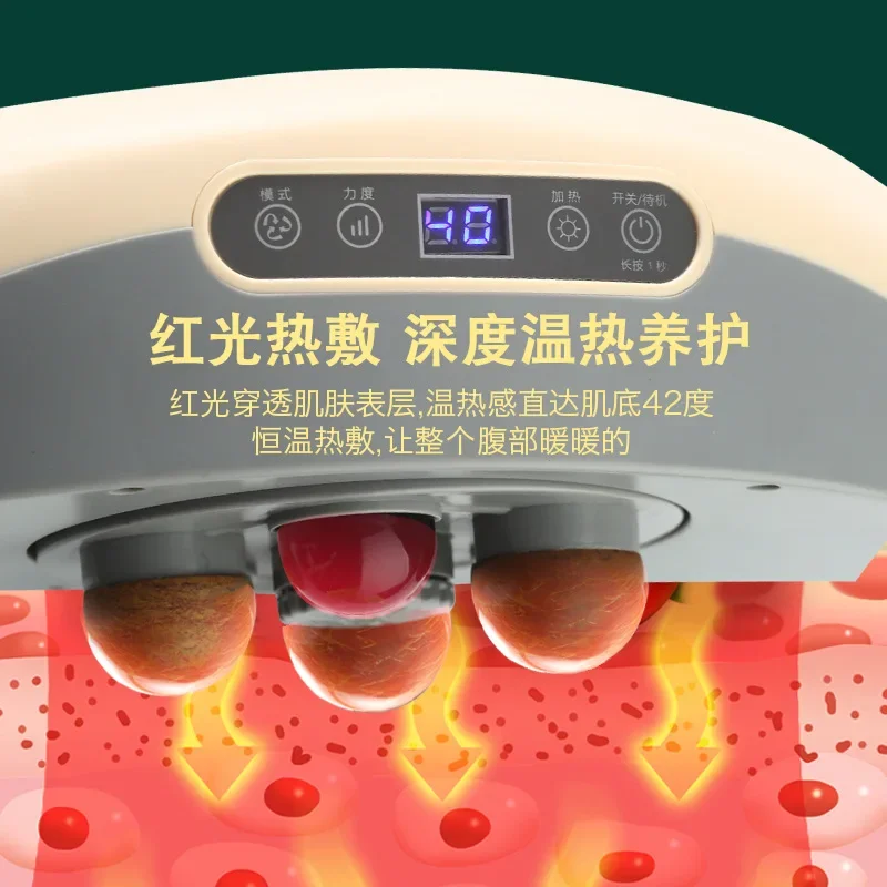 super value Bianshi Abdominal Kneading Instrument Electric Waist  Multi-functional Kneading Hot Compress Moxibustion Press