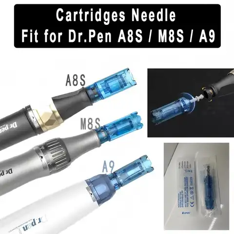 10/20/50/100Pcs Dr Pen A8S Needle Cartridge Microneedling Bayonet Dr Pen M8S Replacement Stamp 12 18 24 36 42 Pin Nano