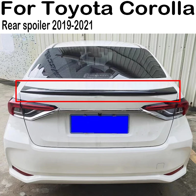 

For 2019 2020 2021 Toyota Corolla Car Rear Trunk Lid Boot Car Spoiler Wings Tuning Exterior Accessories