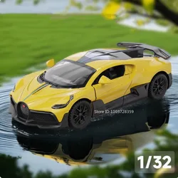 1:32 Scale LP750 DIVO Sports Police Car Model Toys Alloy Diecast Miniature Sound and Light Doors Opened Pull Back for Kids Gifts
