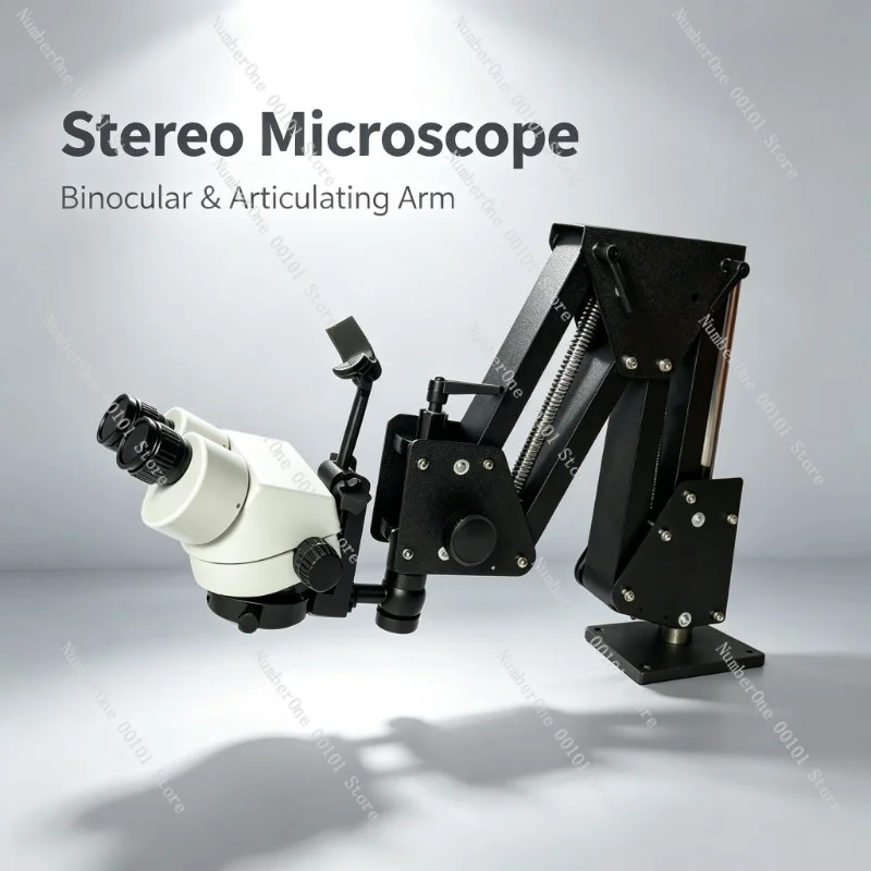 Universal Spring Stand Micro Setting Magnifier Microscope, Jewelry Stone Inspection Tool for Electronic Repair Diamond Setting
