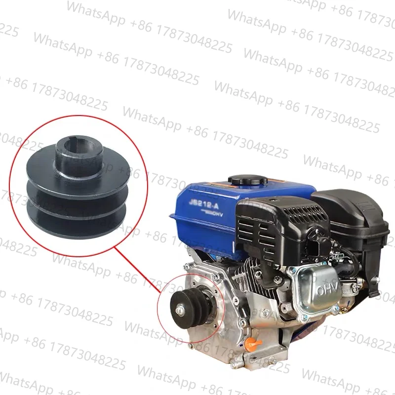 35mm OD 19mm/20mm ID V Belt Pulley Bore Die Double Groove For  168F 170F GX110 GX120 GX160 GX200 7HP ATV Go Kart Engines