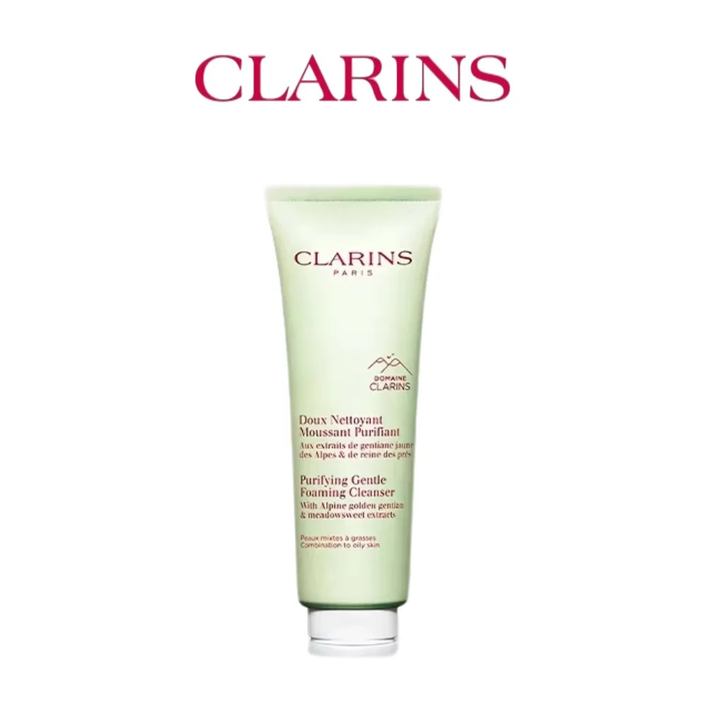 

Clarins Purifying Gentle Foaming Face Cleanser, Cleanses, Purifies, Softens and Mattifies, Combination To Oily Skin Types, 125ml