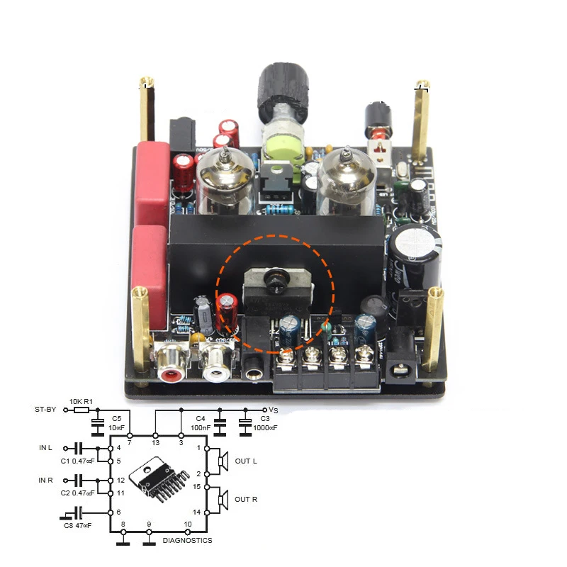 KYYSLB 35W*2 Blueteeth TubeAmplifier Home Theater Audio Amp Fever-grade Hifi Electronic Tube Preamp Power Audio Sound Amplifiers