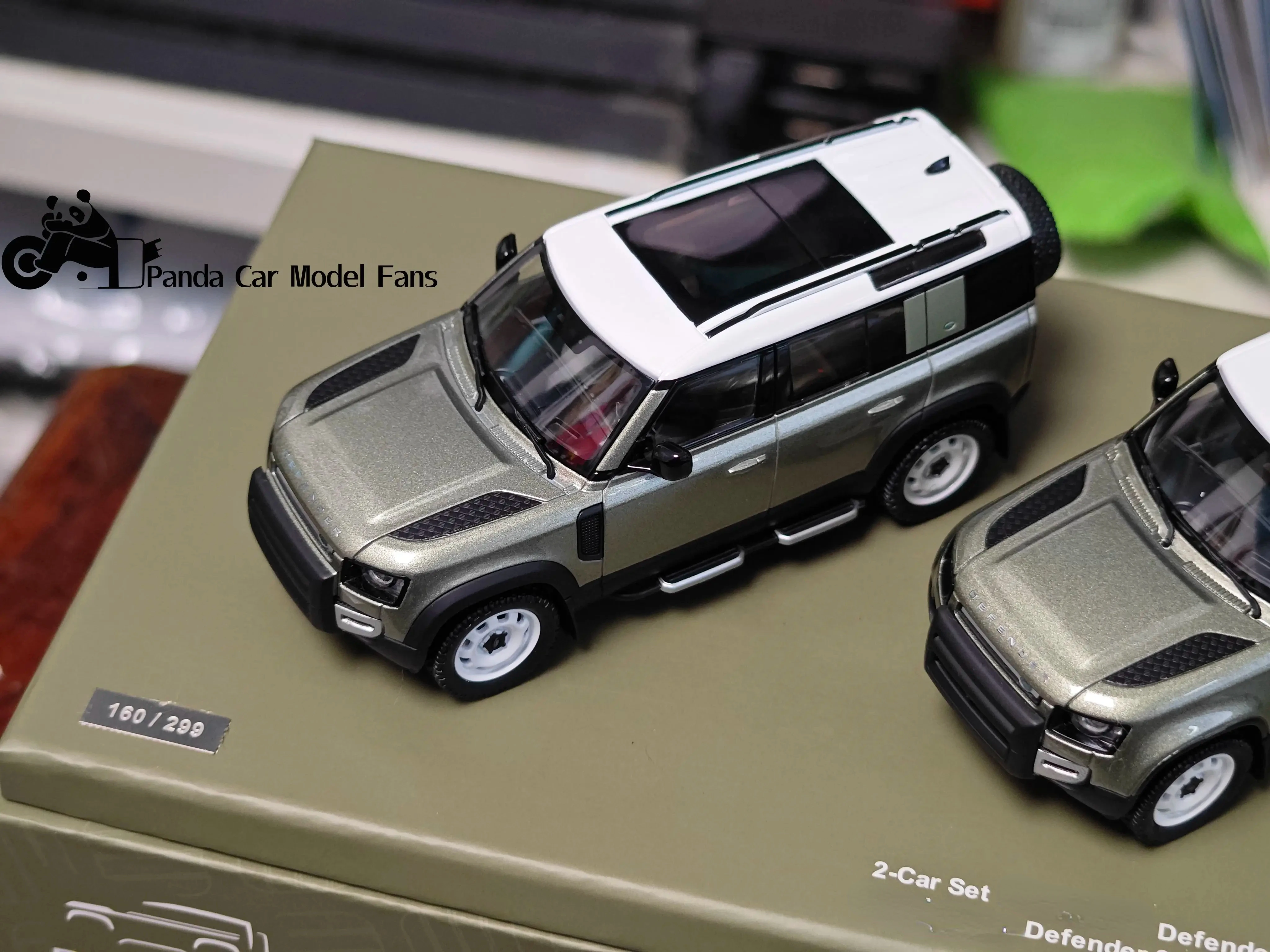 Almost Real 1/43 Range Rover Defender 2 set 90 +110 get 2 model Small scale hobby static viewing few pictures but special price