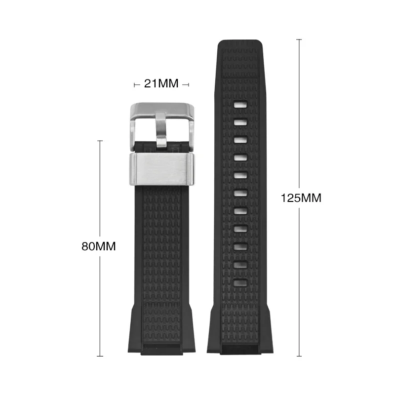 Black Resin Watchband Strap for Casio G-SHOCK MTG-B3000 Gold Stainless Steel Buckle Men Sport Waterproof Rubber Replace Band