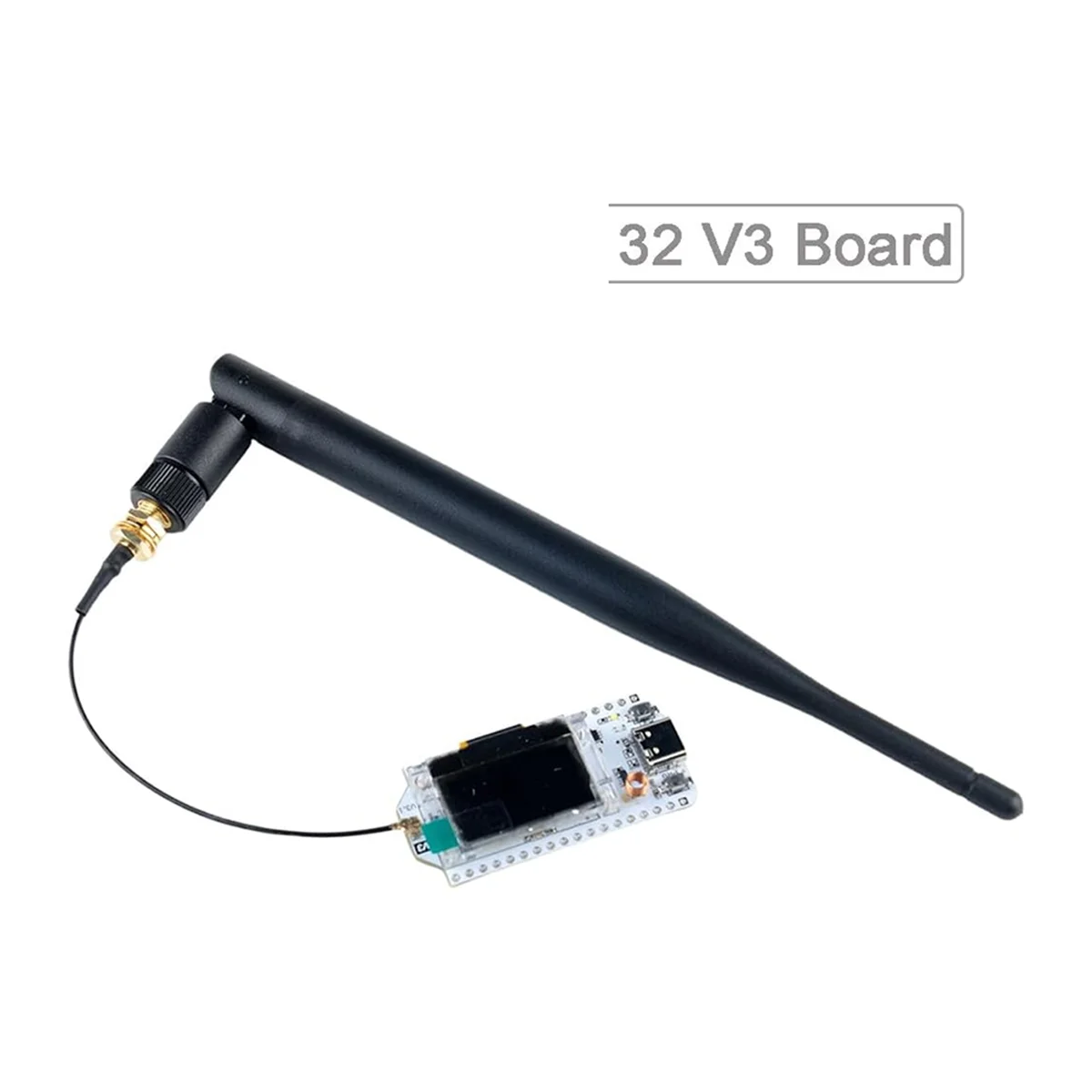 915MHz LoRa Antenna 5dBi SMA Male 195mm + IPEX to SMA Female Cable for Meshtastic ESP32 LoRa 32 V3 HTCC-AB02S(Pack of 4)