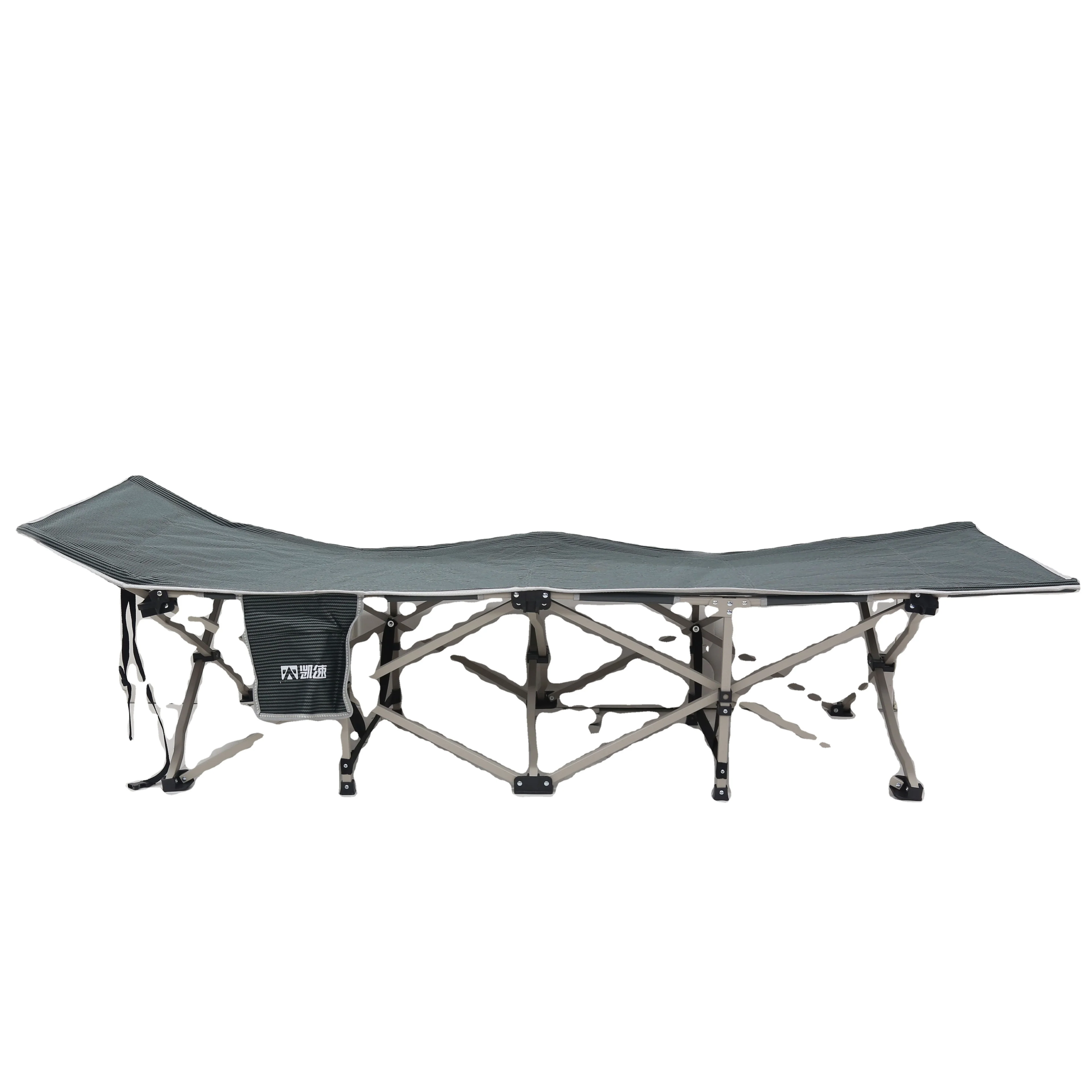 

Wholesale Lightweight Folding Camping Beds Comfortable Metal Cot for Outdoor Use
