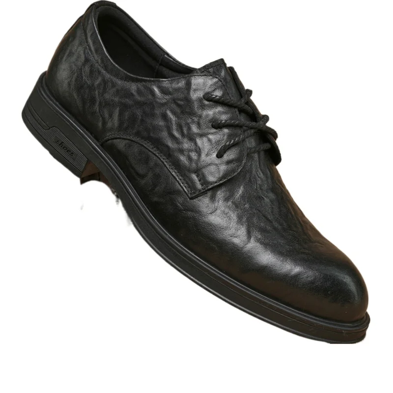 

Мужская обувь в стиле ретро, рабочая обувь, мягкая натуральная кожа, повседневная прогулочная старомодная мужская обувь, лоферы, высококачественная воловья кожа