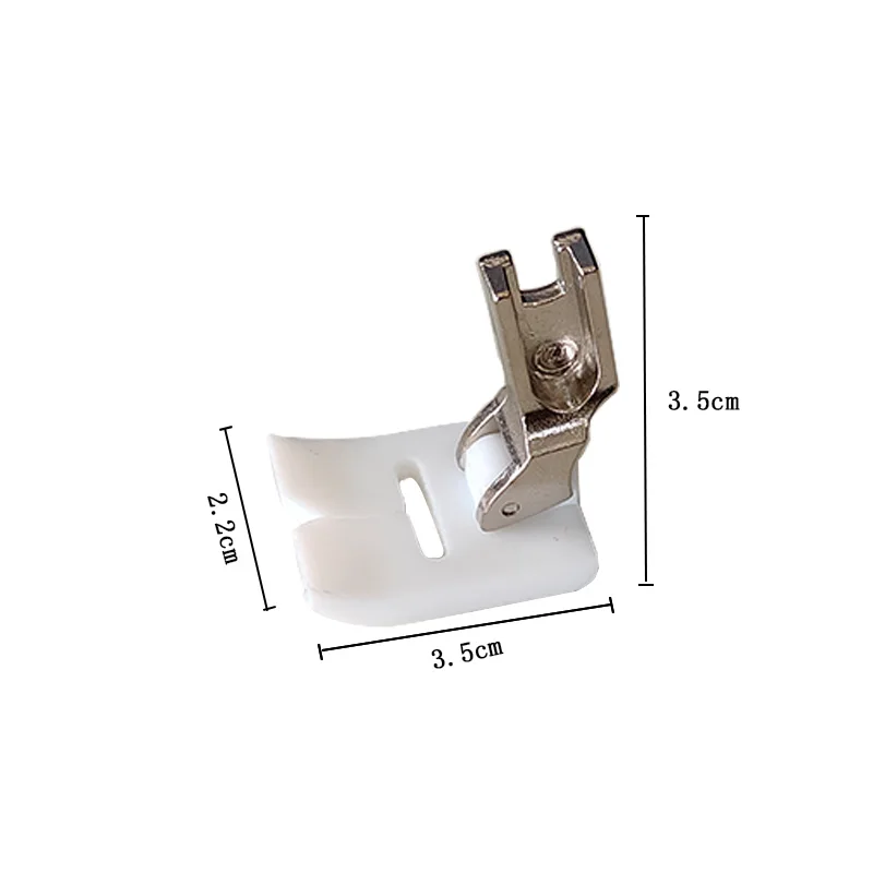 قدم ماكينة خياطة صناعية ، إكسسوارات خياطة بلاستيكية بيضاء ، TZ T35