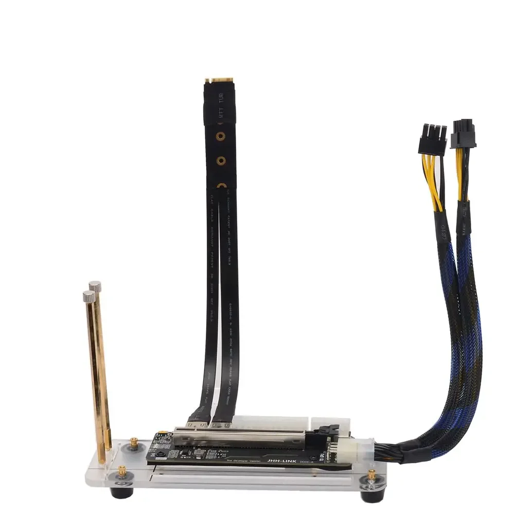 EGPU بطاقة الرسومات الخارجية للكمبيوتر المحمول بناء M.2 مفتاح M EGPU دعامة حامل PCIe3.0 X4 كابل الناهض متوافق مع Win10 GTX 1060ti