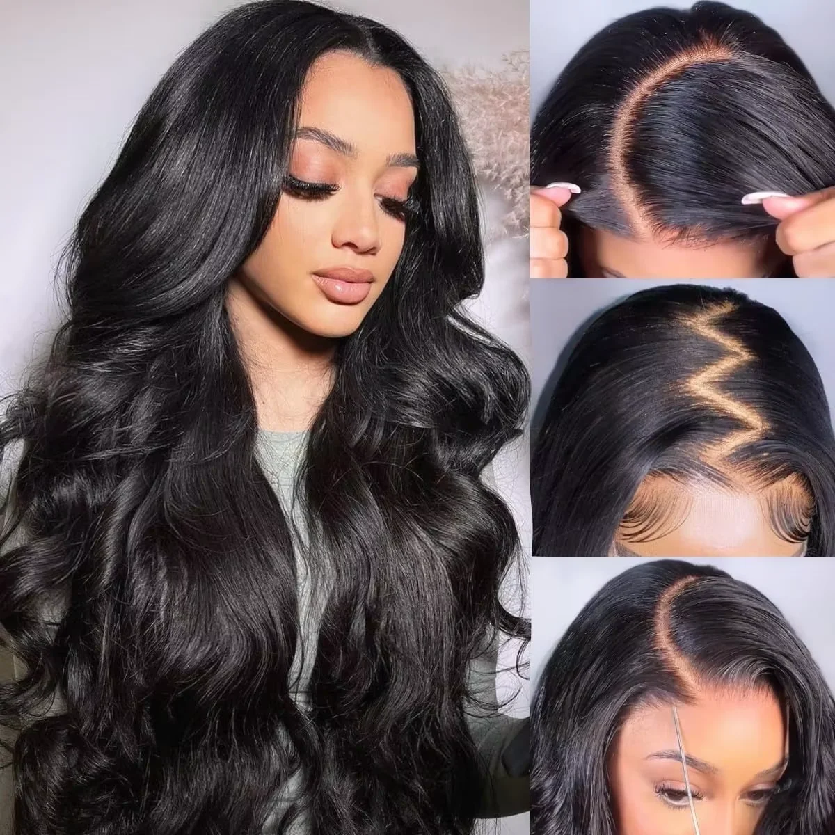 Body Wave Wear And Go 100% Human Hair Wig Pre Plucked Ready To Wear For Women Precut 13x6 Hd Lace Front Wigs On clearance Sale