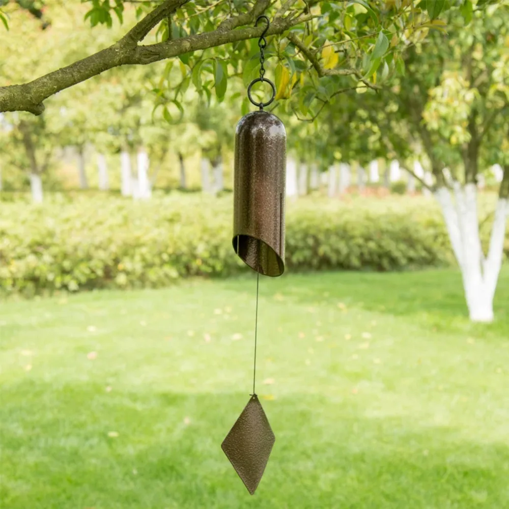 VintageCast Iron Wind Chime Yoga Meditation Outdoor Zen Garden Hanging Windchime Ornament Craft Decoration Musical Instruments