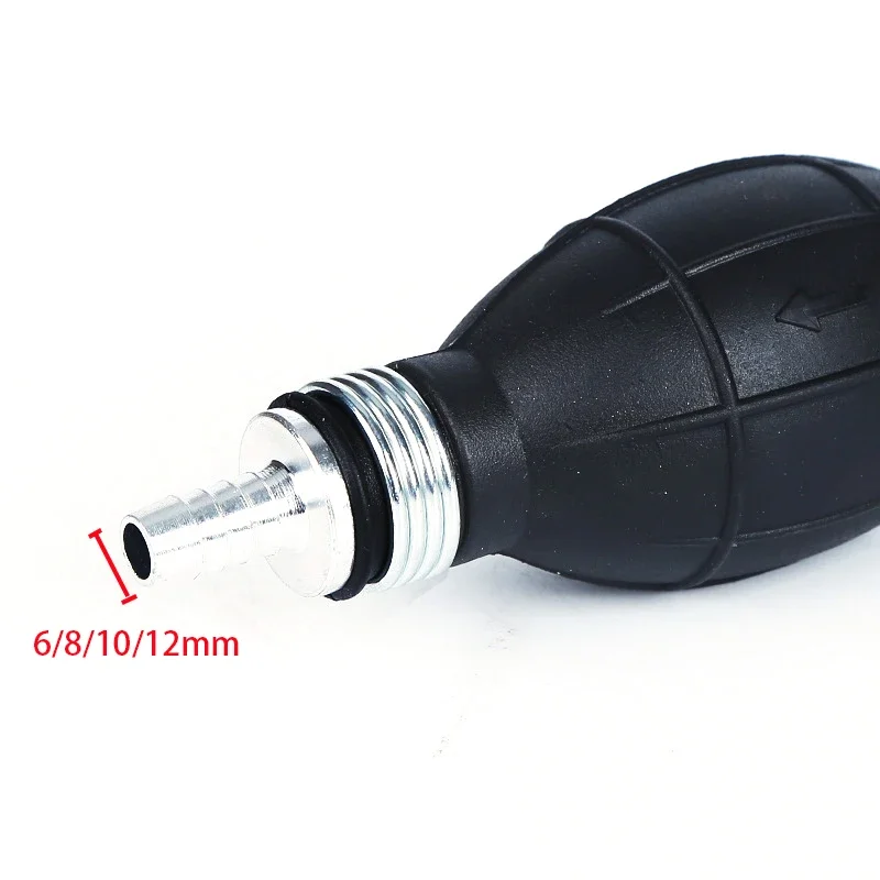 EAFC 1PC Fuel Pump 6mm 8mm 10mm 12mm Rubber Aluminum Hand Fuel Pump Line Hand Primer Bulb All Fuels For Car Boat Marine Outboard