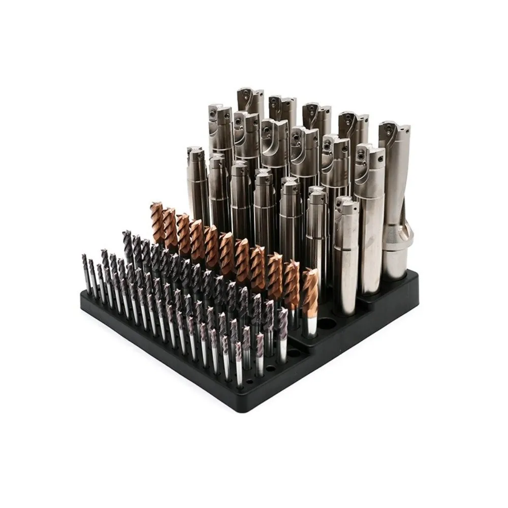 Multifunction Storage Box Large Capacity Plastic Material Milling Cutter Organizer Multi-Compartment Space-Saving
