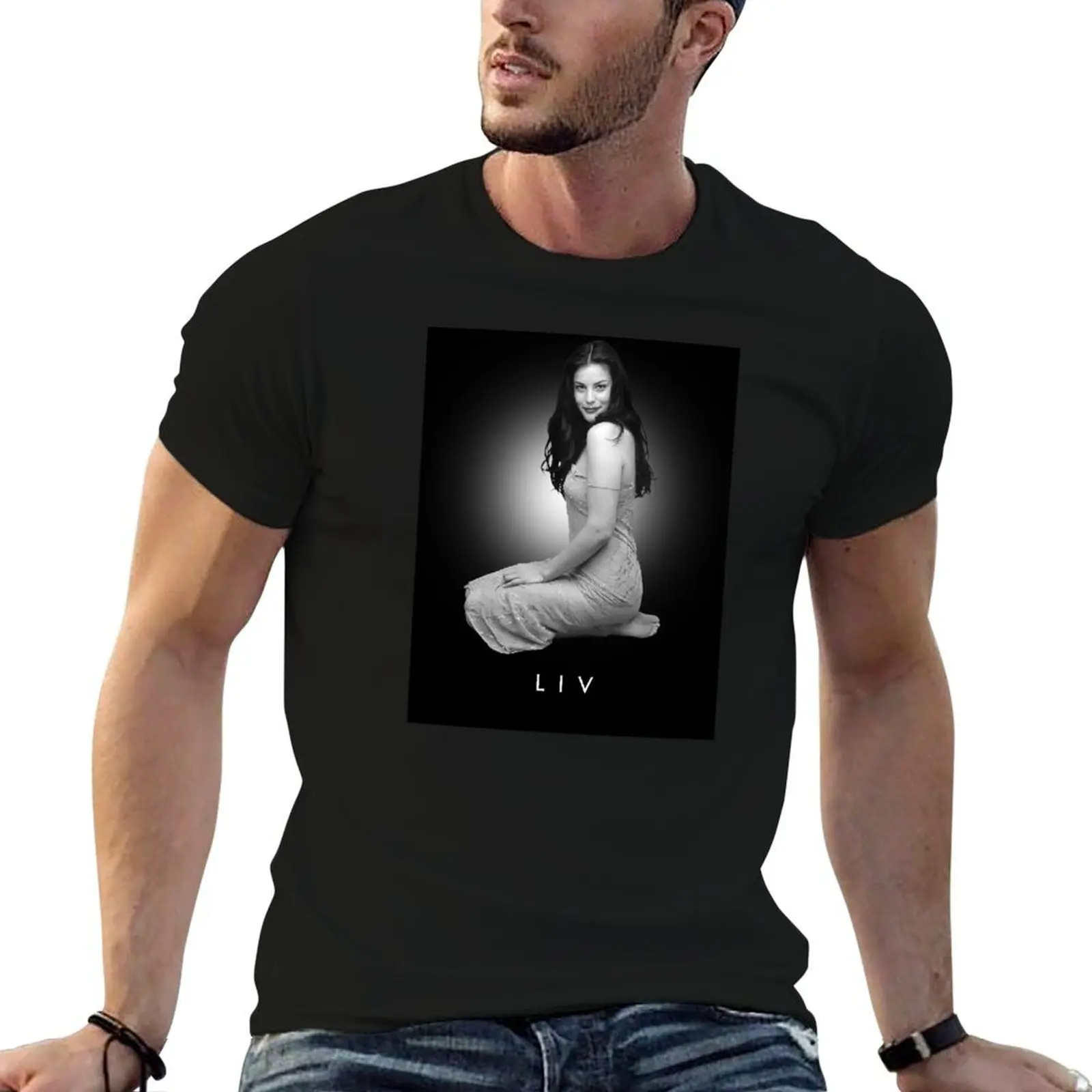 Liv Tyler T-Shirt tops plus sizes outfits for men