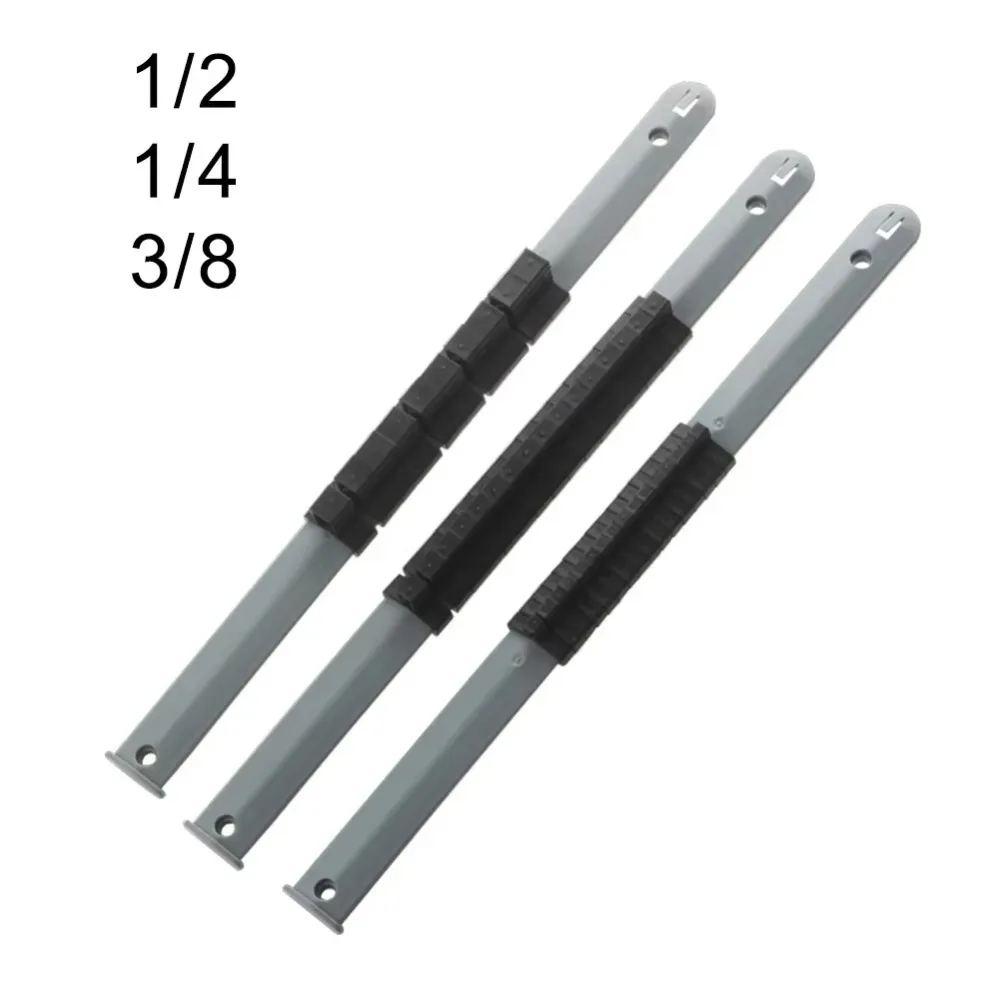 New 350mm Socket Storage Rack 1/4in 3/8in 1/2in Plastic Socket Organizer Tray Socket Holder