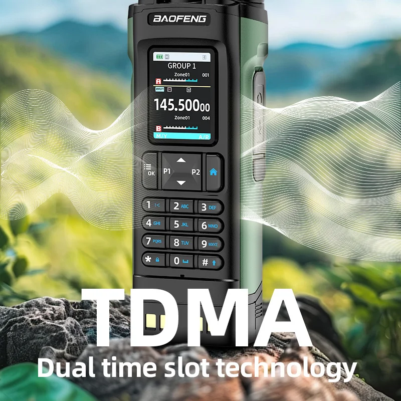 Neues BAOFENG UV-32 Walkie Talkie GPS 10W Bluetooth APP Programmierung Multi Band Wireless Kopierfrequenz Typ-C UV32 Ham 2-Wege-Radio