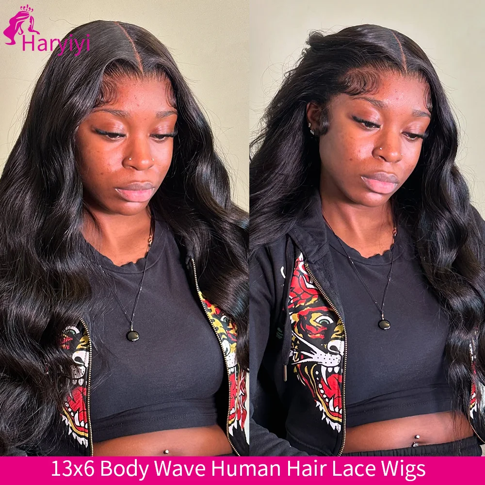 Body Wave Echthaar-Perücken 250% Dichte Echthaar-Lace-Perücken 13x6 HD Lace Echthaar-Perücke 40 42 Zoll Burmesische Rohhaar-Perücken