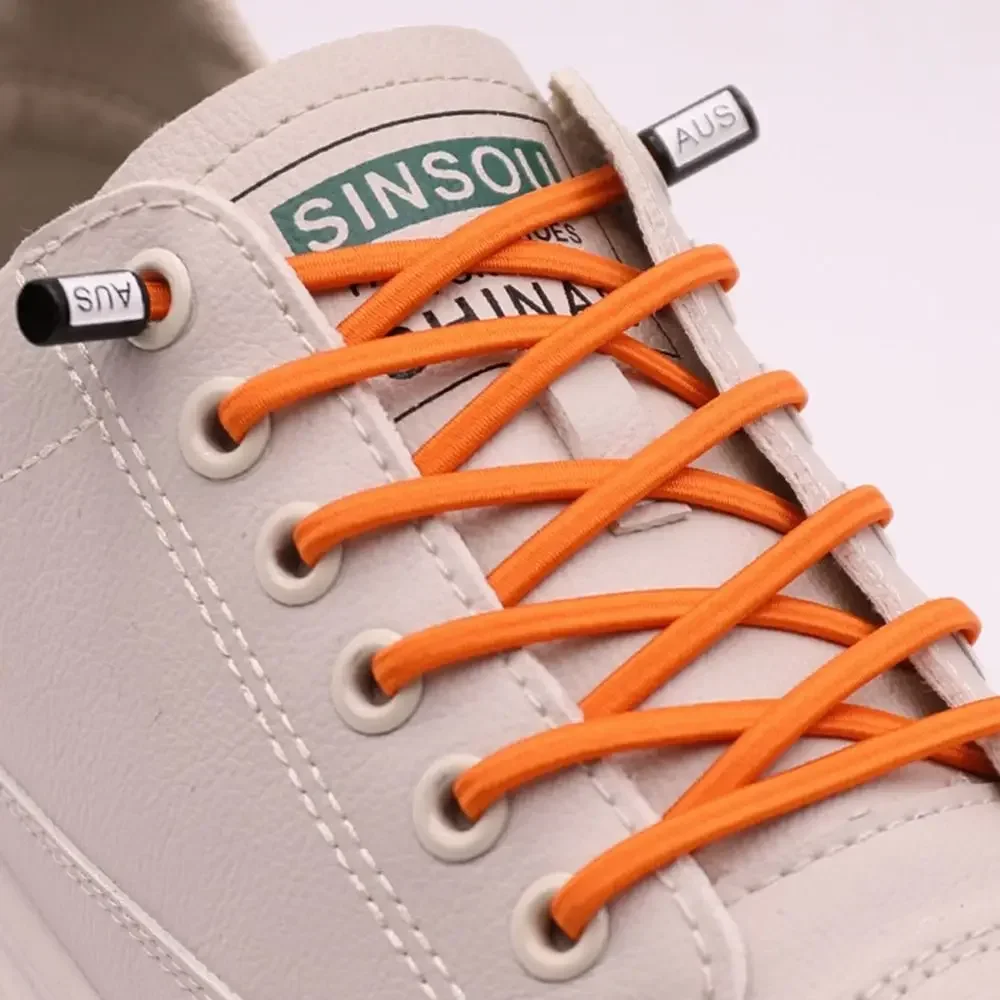 Verstärkte elastische Schnürsenkel ohne Binden für Sneaker und Sportschuhe - Runde Stretch-Schnürsenkel für Kinder und Erwachsene - Einheitsgröße für schnellen, einfachen und sicheren Sitz – Detail 12