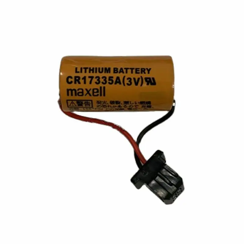 Batería de litio especial CR17335A 3V A98L-0031-0028 con enchufe negro