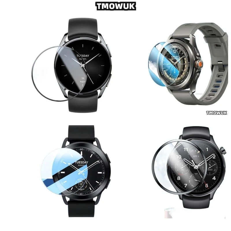 

For Xiaomi Watch S1 S3 Pro S4 Sport Durable Tempered Glass Screen Protector Ultra-Thin 9H Hardness Anti-Glare