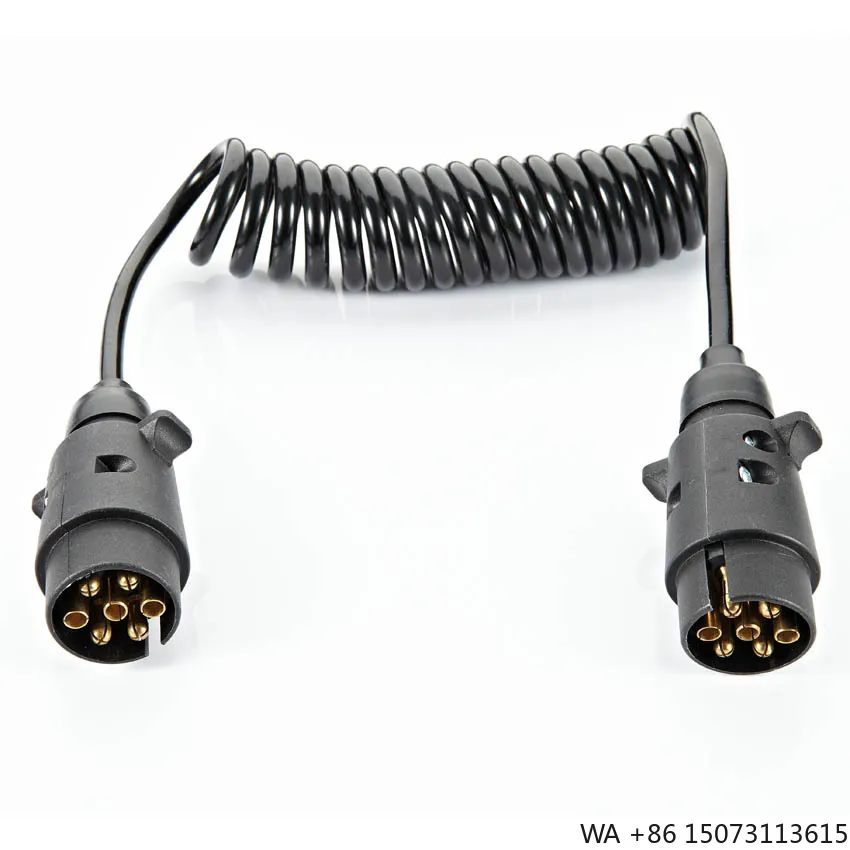

Extension Cable Double 7Pin Trailer Plug Trailer Adapter 7 Pole Big Round ForTruck Boat Caravan or Other Commercial Vehicles