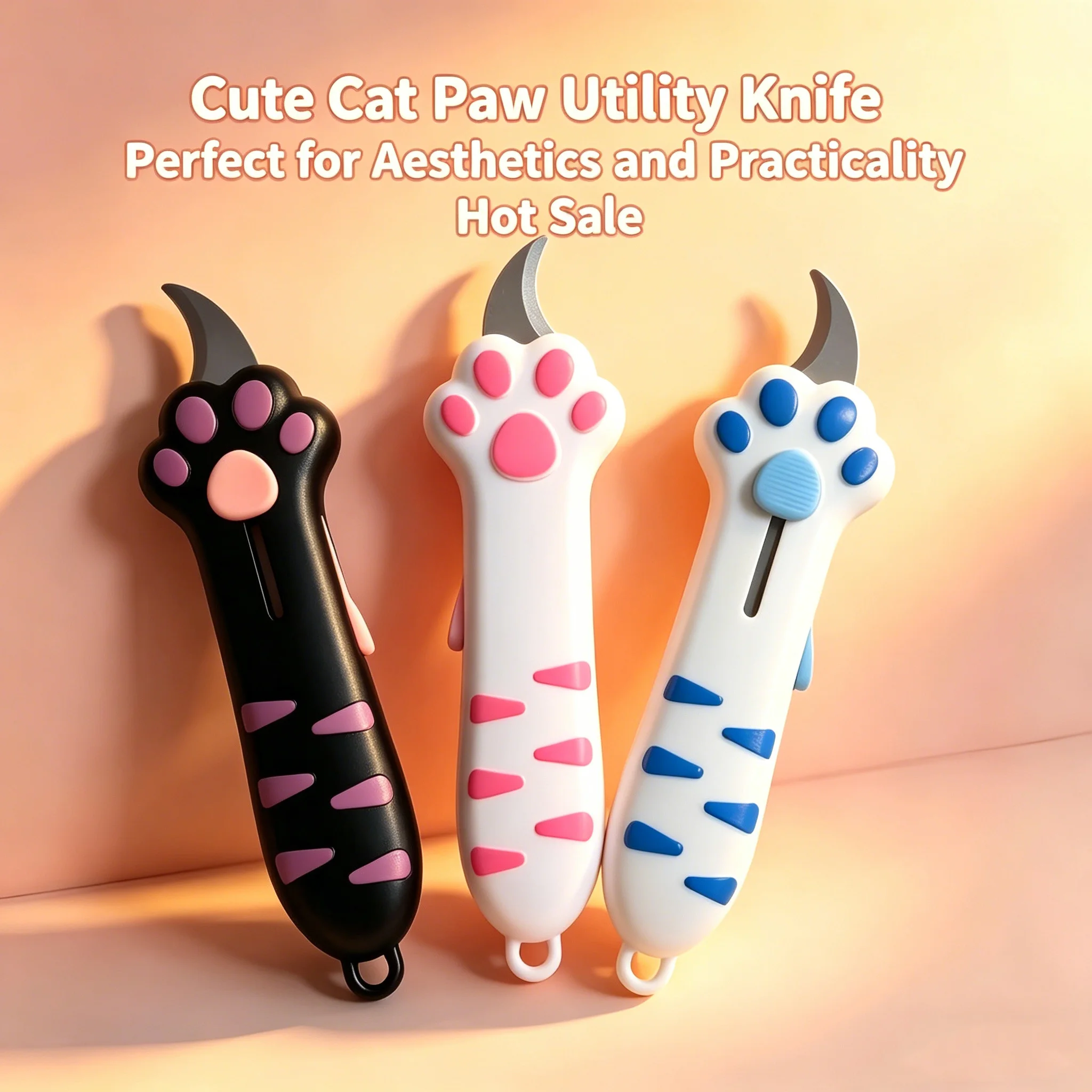 Cute Cat Claw Unboxing Knife Spring Summer Delivery Gift Creative Box Cutter Ideal for Toy Opening And Packaging