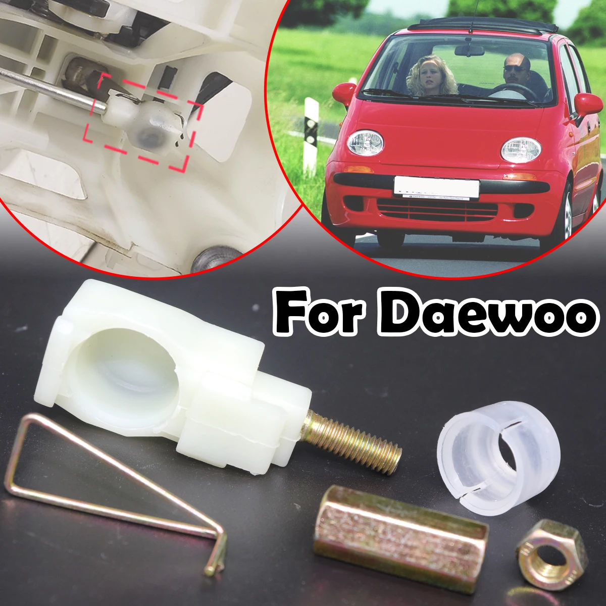 والعتاد التحول كابل العيينة الربط التحكم جلبة ل دايو ماتيز M100 توسكا علبة التروس شيفتر رافعة محدد نهاية قضيب ربط بوش #1