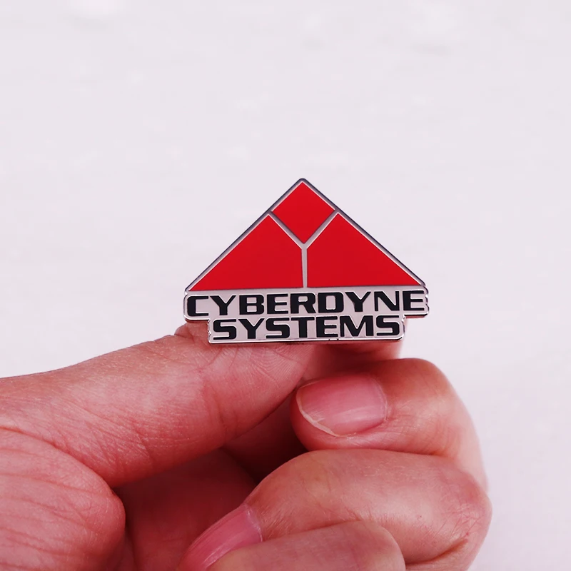 CYBERDYNE SYSTEMS Retro personality Metal Badge Backpack decoration