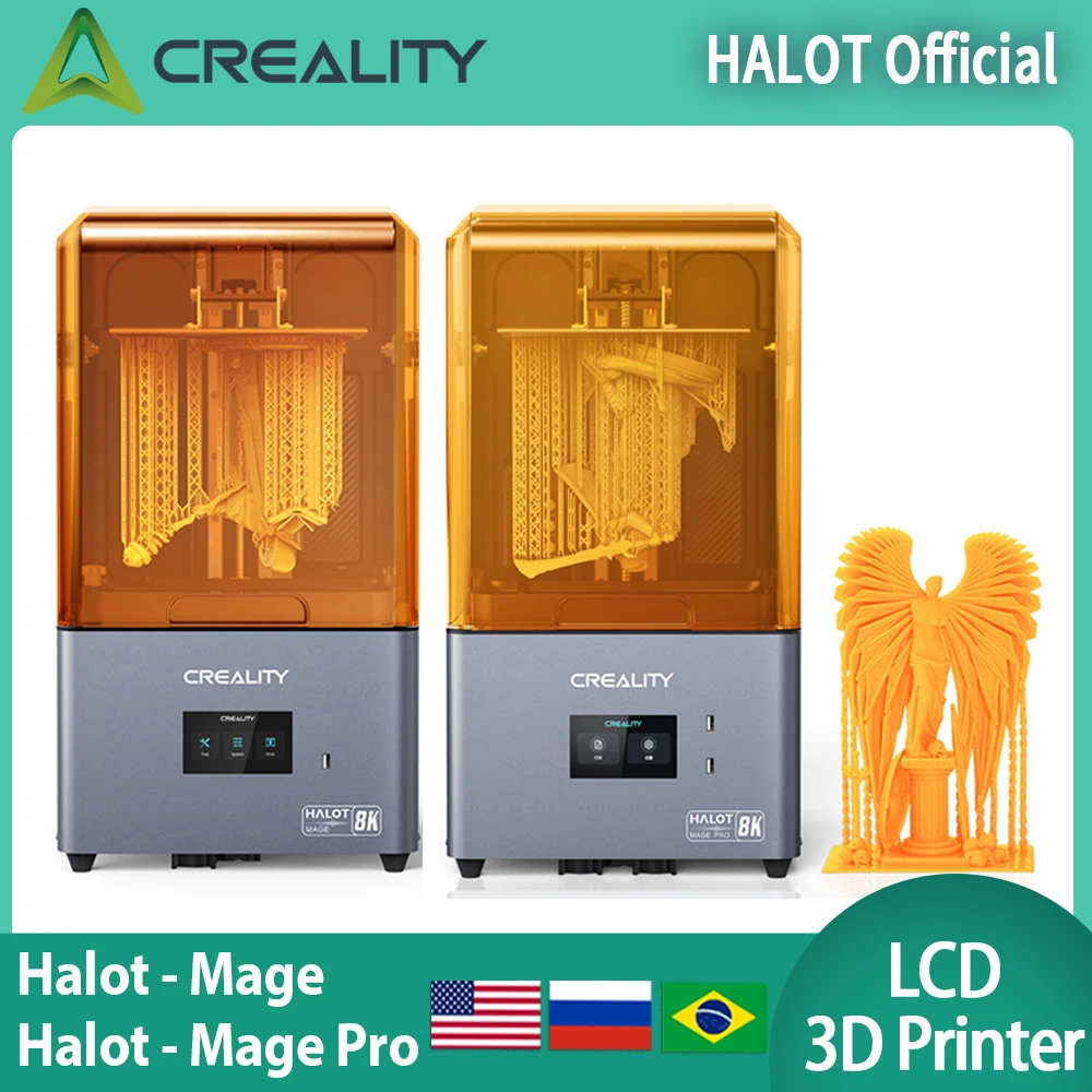 Creality HALOT MAGE/ MAGE PRO Resin 3D Printers 8k Fast Print 10.3