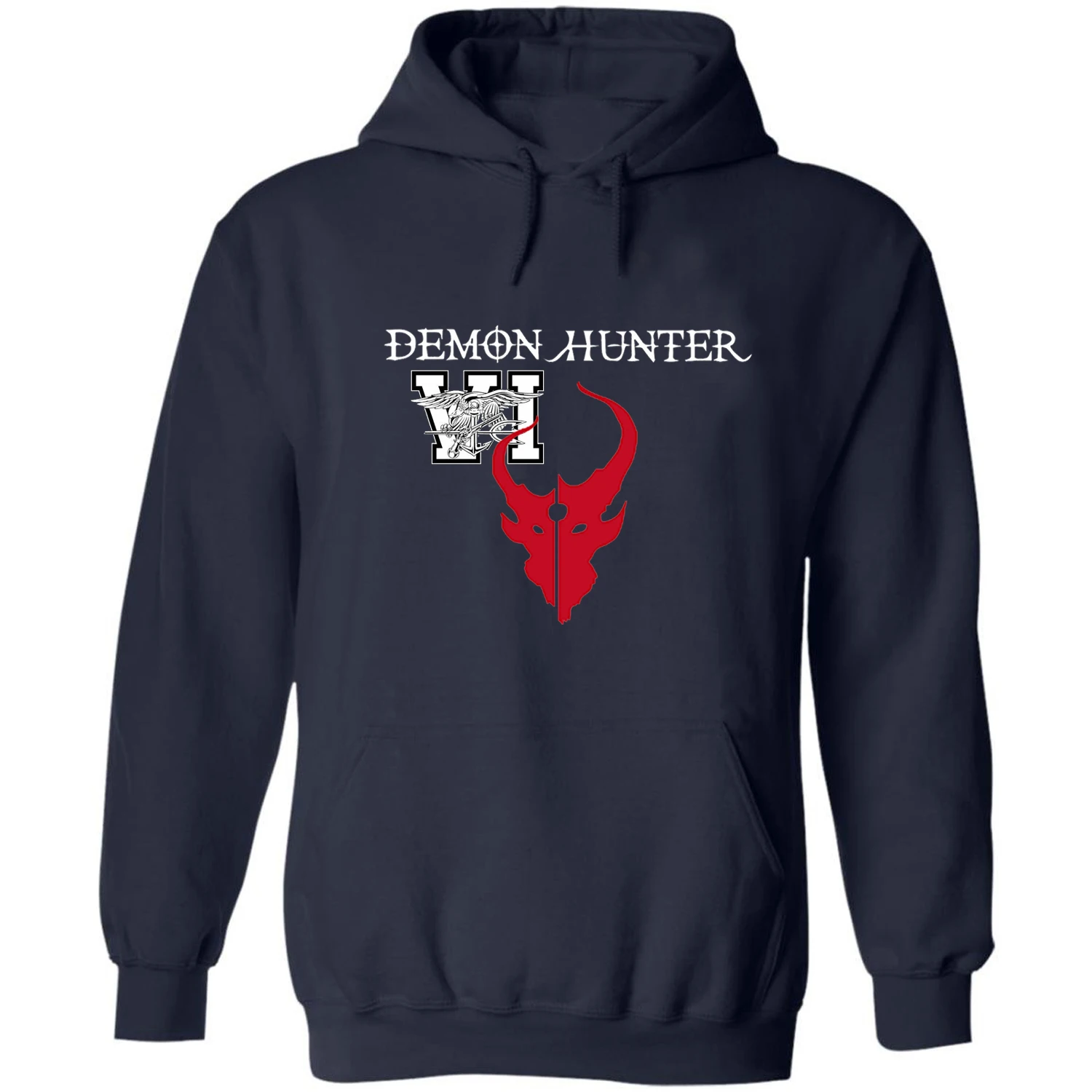 Naval Seals NSWDG Seal Tema 6 Six Demon Hunter Pullover Hoodie New 100% Cotton Casual Mens Sweatshirts Fashion Streetwear