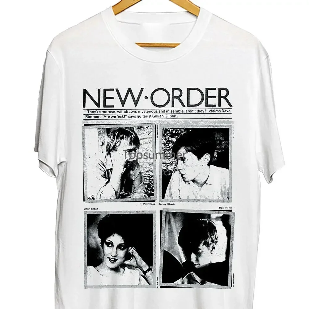 

New Order Shirt, New Order White T-shirt Unisex S-5XL VN0279