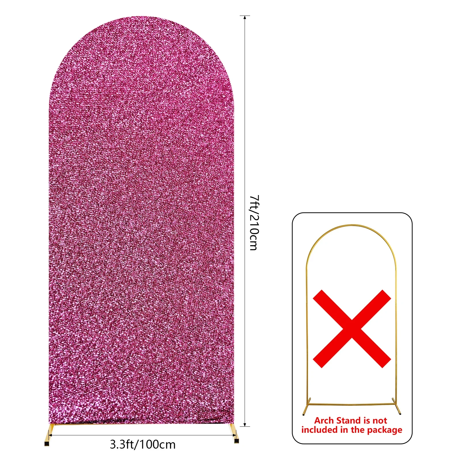 Mehofond พื้นหลังสีเงินมีกากเพชรแบบโค้งทรงกลมพอดี2ด้านสำหรับงานวันเกิดงานแต่งงานงานเลี้ยงเจ้าสาวตกแต่งภาพฉากหลังปาร์ตี้