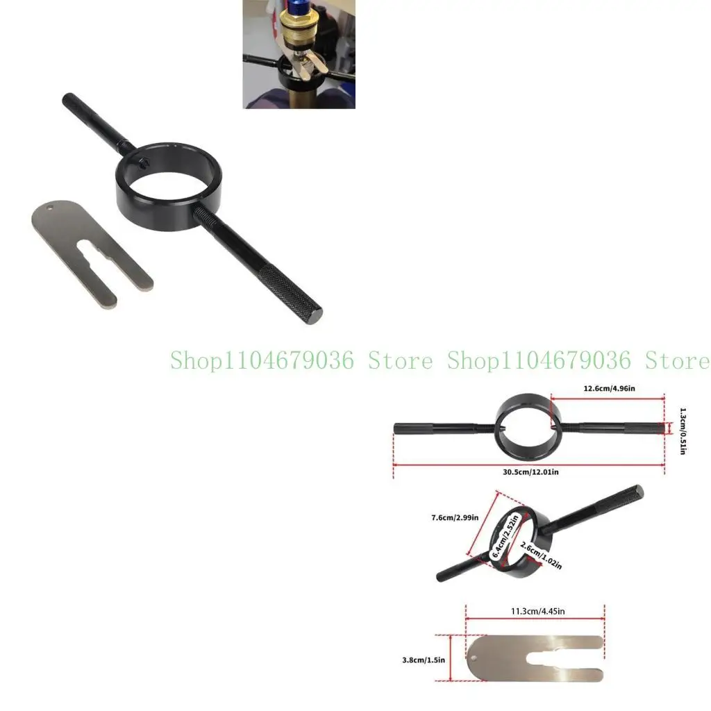 

Universal Motorcycle Fork Spring Compressor Tool set Ergonomic Handle Designing for Most Upsides Down Streetbike Forks