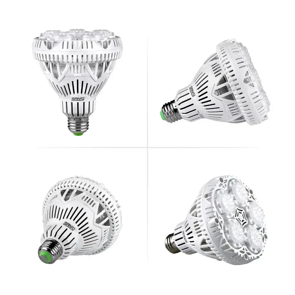 Garden Greenhouse and Hydroponic Plants Full Spectrum SANSI 15W E26 E27 Ceramic  CRI 95 Growth Grow Light Led Bulb for Indoor