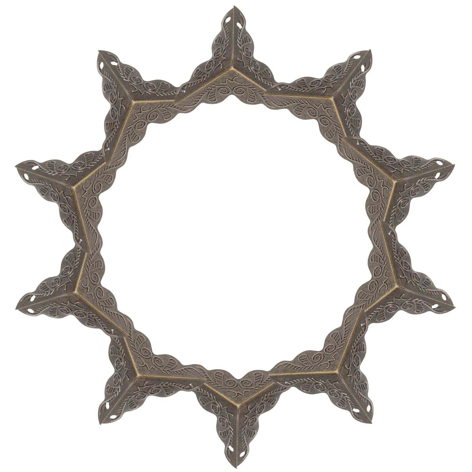 48 قطعة من واقيات زوايا الصندوق العتيق، واقيات حافة معدنية لخزانة الأثاث، أغطية أمان مزخرفة، واقيات زوايا