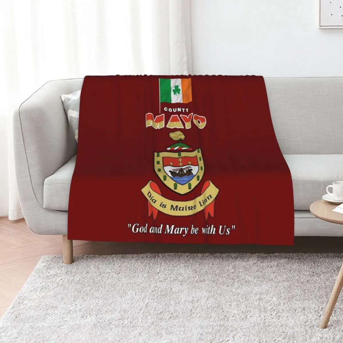 COUNTY MAYO IRELAND - OFFICIAL CREST Throw Blanket Decorative Sofa Kid'S anime Retros christmas gifts For Sofa Thin Blankets