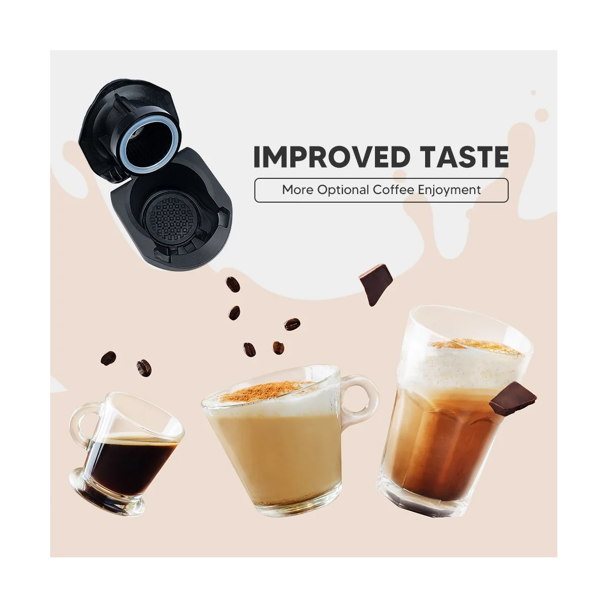 Adattatore per capsule per capsule Converti Crema per macchina da caffè Xs 2A