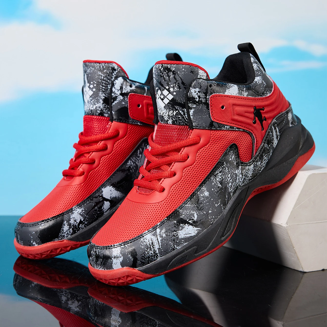 ZERJER basketbalsneakers met h - Men'S Shoes Basketball recensie en prijs