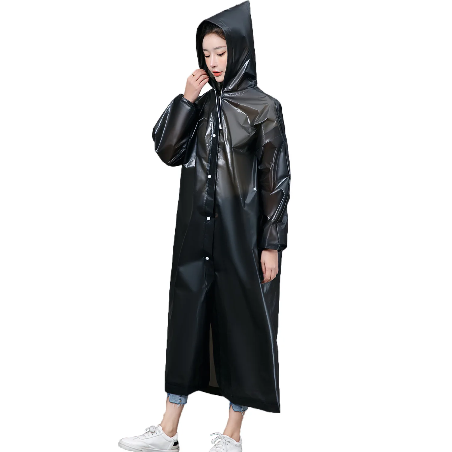 High Quality EVA Unisex Raincoat Thickened Waterproof Rain Coat Women Men Camping Waterproof Rainwear Suit