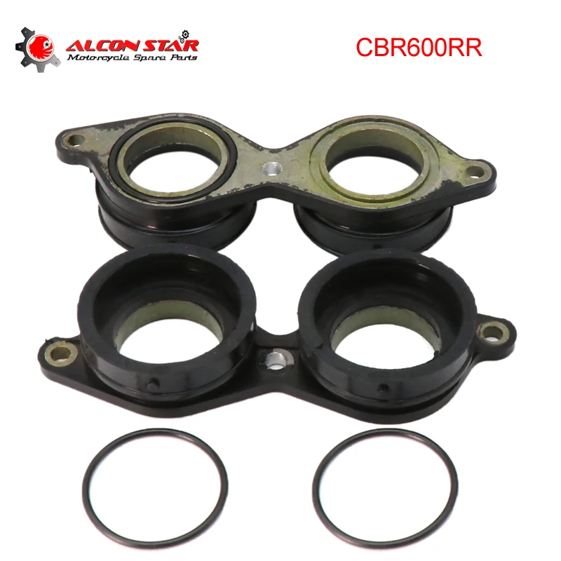 

Alconstar- Carburetor Rubber Intake Manifold Pipe Interface Adapter for Honda CBR 600R CBR600RR CBR 600 RR 2003-2014 CBR600RRA